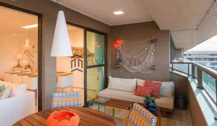 Apartamento de luxo à venda com 147m²,  5 dormitórios, totalmente mobiliado,Muro Alto, Ipojuca, PE.