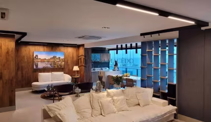 Apartamento à venda com 171m², 3 suítes, 4 banheiros, mobiliado,  espaço gourmet, espaço jardinado,
