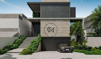 Casa nova de 580m² para venda no Jardim Paulistano, 5 suítes e Jardim interno