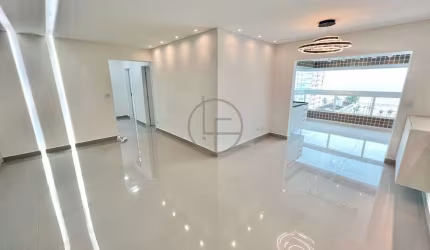 Apartamento com Semi Mobiliado com Sacada Vista Mar e Lazer de Resort
