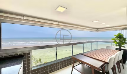 Apartamento Frente Mar Finamente Mobiliado com Lazer Completo