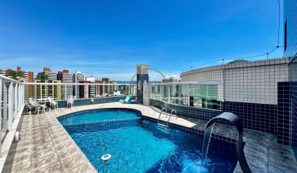 Apartamento com Sacada Gourmet, Vista Mar e Lazer Completo