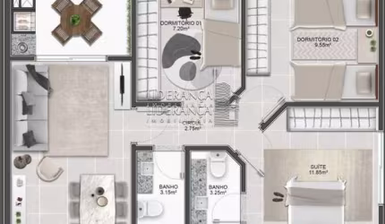 Apartamento com 3 quartos à venda na Rua João Meirelles, --, Abraão, Florianópolis por R$ 1.472.080