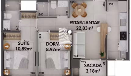 Apartamento com 2 quartos à venda na Estrada Haroldo Soares Glavan, --, Cacupé, Florianópolis por R$ 906.600
