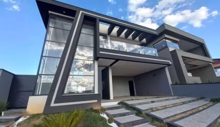 Condominio Santa Monica, Caçapava / Casa nova com 3 suítes e piscina