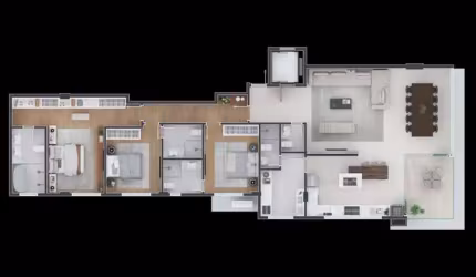 Apartamento com 3 quartos  à venda, 171.22 m2 por R$2579773.00  - Seminario - Curitiba/PR