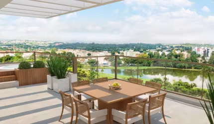 Apartamento com 3 quartos  à venda, 211.54 m2 por R$3432038.69  - Bacacheri - Curitiba/PR