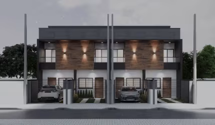 Sobrado Geminado á venda no Adhemar Garcia com 67 m2 e 2 suites a partir de R$ 298.000,00