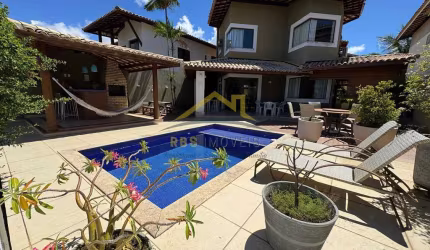Univillas - Lauro de Freitas Casa em Condomínio 5/4 3 suítes 300m² 1.399.000 baixou!!!