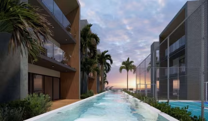 apartamento exclusivo em condominio fechado com vista mar, uma ótima escolha para seu conforto!
