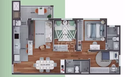 Apartamento com 3 quartos à venda na Rua Nicolau Salomão, 430, Tingui, Curitiba por R$ 697.063