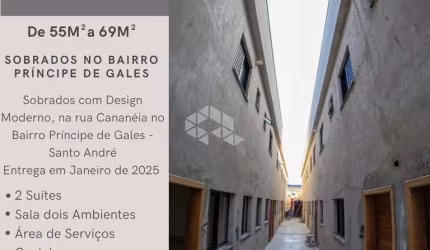 SOBRADO NOVO COM SUÍTES - PRÍNCIPE DE GALES, SANTO ANDRÉ