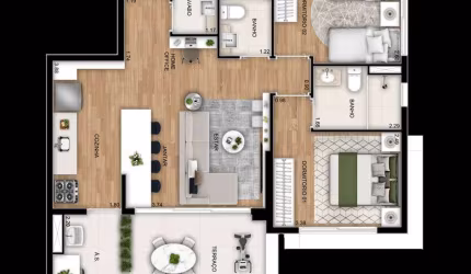Apartamento com 2 quartos à venda na Rua Ibituruna, 298, Saúde, São Paulo, 74 m2 por R$ 849.900