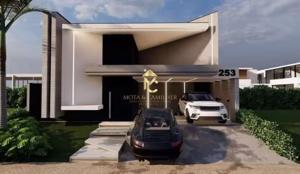 Linda casa térrea recém construída em condomínio fechado