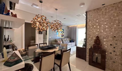 Apartamento com sacada Gourmet e 3 suítes à venda em Taubaté.