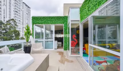 COBERTURA COM 270,0M²AU 3 SUÍTES - 2 GAR - PRÓXIMO AO PARQUE BURLE MARX E AO COLÉGIO PORTO SEGURO.