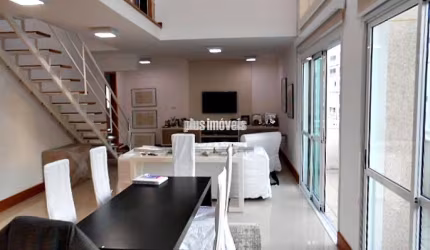APARTAMENTO DUPLO ( 02 EM 01 ) TIPO LOFT C/ 02 STES, SALA P/02 AMBS C/VARANDA, COZ.GOURMET, 04 VAGAS