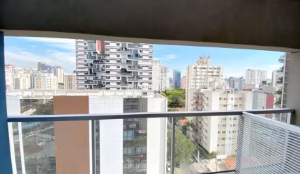 VILA OLIMPIA STUDIO COM 28M² EQUIPADO E DECORADO - PÉ DIREITO DUPLO.
