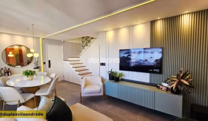 DUPLEX 96,0M²  2 SUÍTES  LIVING AMPLO COM TERRAÇO  - 2 GAR  E DEPÓSITO