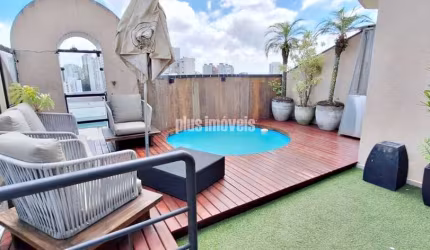 LINDA COBERTURA TRIPLEX- 150,0M² 3 QUARTOS, SUÍTE, 4 GAR -
