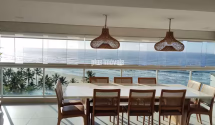 COBERTURA RIVIEIRA DE SÃO LOURENÇO, DE FRENTE PARA A PRAIA,VISTA DESLUMBRANTE  MOBILIADA