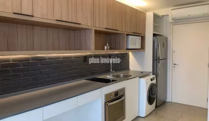 STUDIO 1 VAGA - 27m²  MOBILIADO - iptu 2025