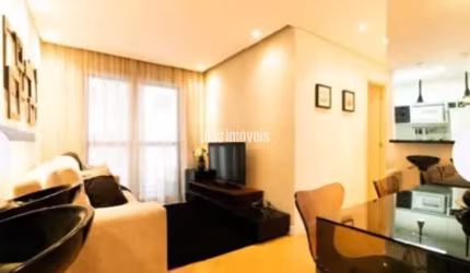 Apartamento dormitórios, uma vaga semi mobiliado