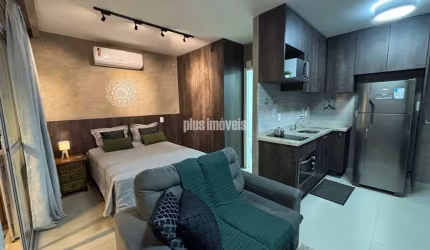 Studio para alugar com 35m², 1 quarto e 1 vaga- MOBILIADO