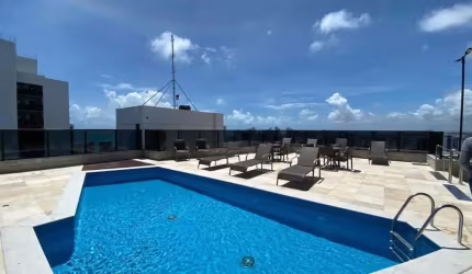 Apartamento em Boa Viagem com 40m suíte pronto para morar