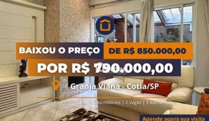 Casa à venda, 150 m² por R$ 790.000,00 - Granja Viana - Cotia/SP