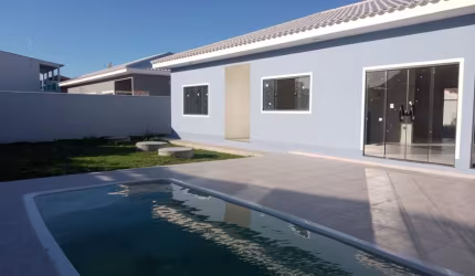 Casa  linear  com piscina  e espaço gourmet em Vilatur Saquarema!!