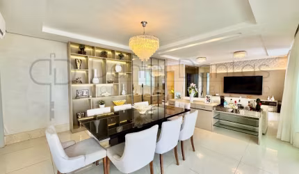 100% Mobiliado Palladio Residence. Oportunidade Alto Padrão com 208m²
