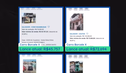 LEILÃO DE CASAS EM SALVADOR DA CAIXA