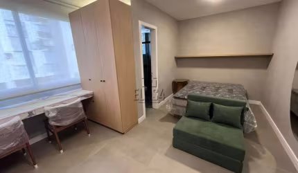 Kitnet mobiliado em São Leopoldo, Padre Réus - Condomínio com piscina e salão de festas