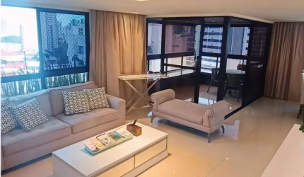 Apartamento Alto Padrão, decorado, à Venda nas Graças – 167,87m² | 4 Quartos | 2 Vagas | Vista Livre – Recife/PE