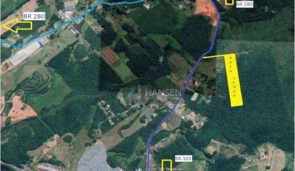 Terreno à venda, 48691 m² por R$ 4.625.670,65 - Porto Grande - Araquari/SC