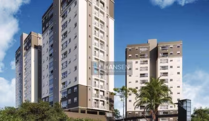 Apartamento com 1 suíte + 2  dormitórios à venda, 74 m² por R$ 714.047 - Glória - Joinville/SC