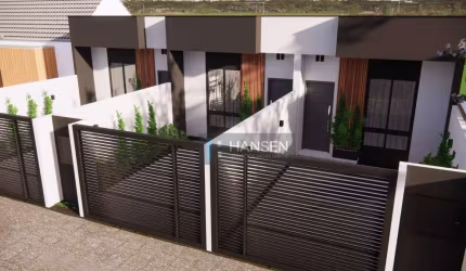 Casa Geminada com 2 dormitórios à venda, 57 m² por R$ 349.900 - Aventureiro - Joinville/SC