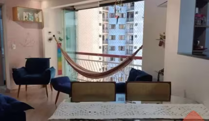 Apto 2 dormitórios mobiliado, 72m², 1 vaga coberta, à venda no Jardim Henriqueta - Taboão da Serra