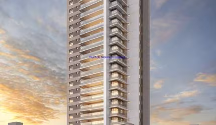 Apartamento 217m², 04 dormitórios (sendo suítes), 05 banheiros e 03 vagas de garagem; (fotos ilustrativas, entrega prevista para Março/2026).