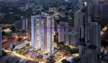 Apartamento 70m², 02 dormitórios, 01 banheiro e 01 vaga de garagem; (Fotos ilustrativas, entrega prevista julho/2024).  Condomínio com portaria