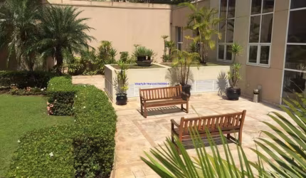 Apartamento 45m², 02 dormitórios, 01 banheiro e 01 vaga de garagem.  Condomínio com Segurança, Portaria, Academia, Piscina, Salão de festas e Sauna.