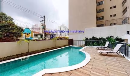 Apartamento 140m², 02 dormitórios (sendo 01 suíte), 02 banheiros e 02 vagas na garagem.  Condomínio com portaria, segurança 24hrs, piscina