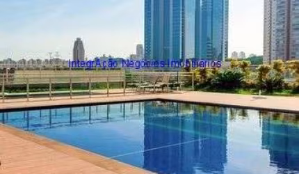 Apartamento 69m², 01 dormitório (sendo suíte), 02 banheiros e 01 vaga na garagem.  Condomínio com portaria, segurança 24hrs, piscina, academia