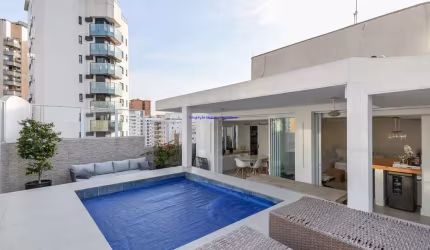 Apartamento Cobertura Duplex 320m², 03 dormitório (sendo 01 suíte), 03 banheiros e 03 vagas na garagem.  Condomínio com portaria, segurança 24hrs