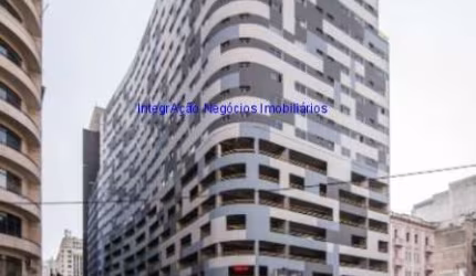 Apartamento 36m², 01 dormitório e 01 banheiro.  Condomínio com portaria 24hrs, salão de festa, academia, churrasqueira, espaço gourmet, bicicletário.