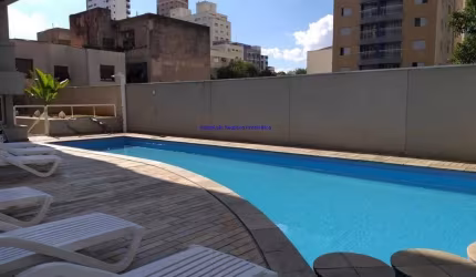 Apartamento 58m², 02 dormitórios, 02 banheiros e 02 vagas na garagem.  Condomínio com portaria, segurança 24hrs, piscina, academia, churrasqueira e ja