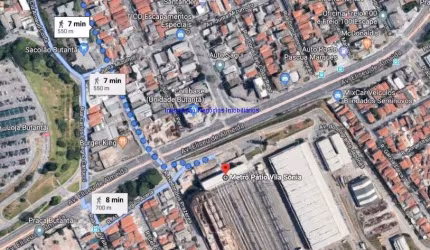 Terreno de 192 m² para construção,  localizado na rua Salvador Risoleu no Butantã, mesma rua em que se localiza a Subprefeitura do Butantã.