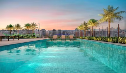 Apartamento 69,90m²,  02 dormitórios (sendo suítes), 03 banheiros e 01 vaga de garagem; (Fotos ilustrativas, entrega prevista para Nov/2027).