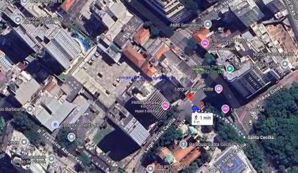 Terreno 2.338m².  Excelente localização a 1 minuto andando para a estação do metrô Santa Cecilia; Entre as Ruas das Palmeiras, Barão de Joatinga